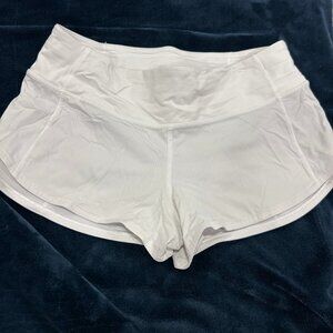 Lululemon White Athletic Shorts